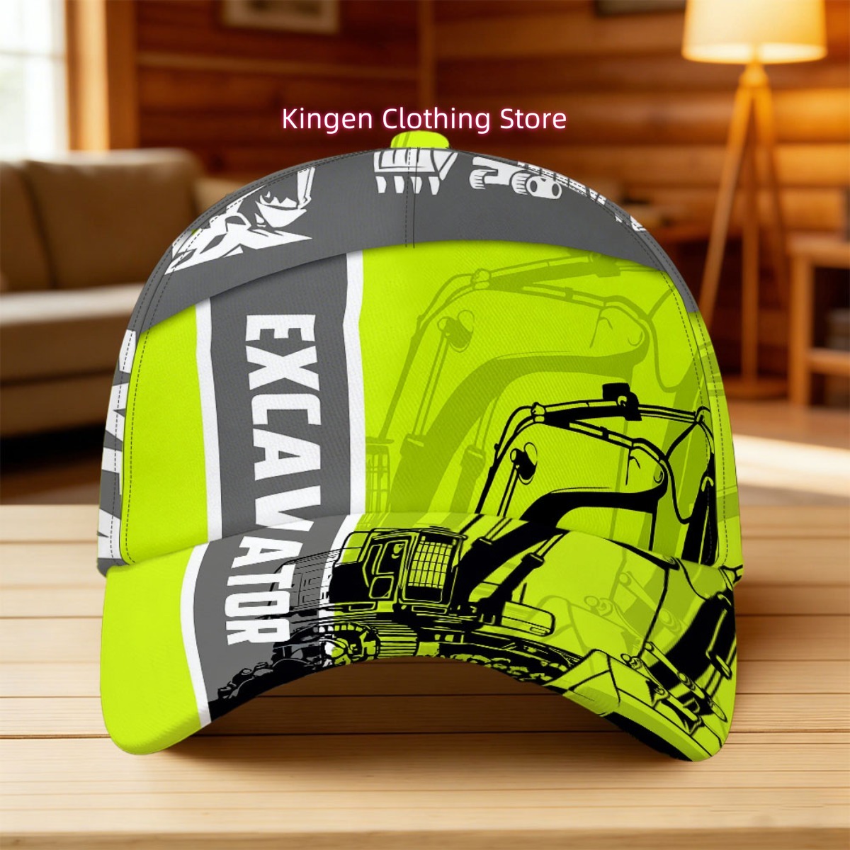 Heavy Equipment Vector - 1 шт. кепка-снепбэк с векторным принтом