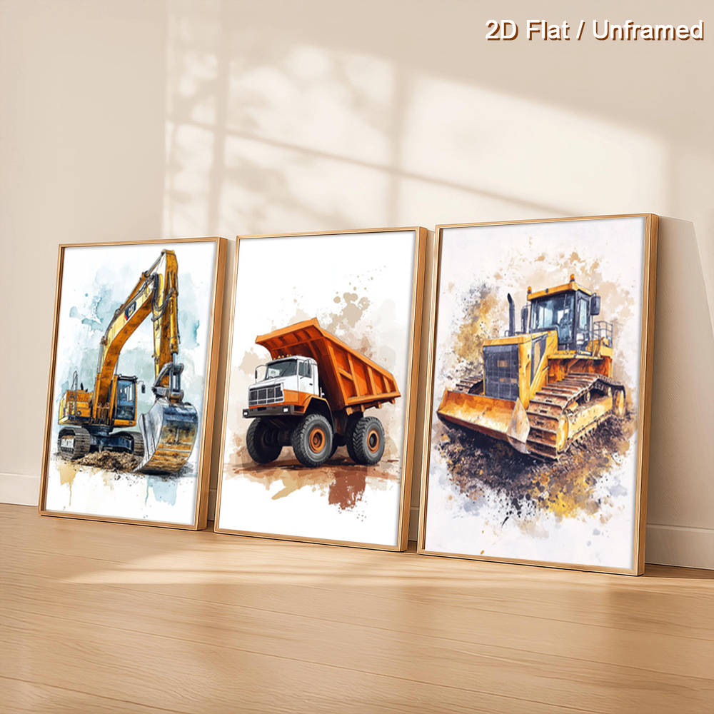 Heavy Equipment Landscaping - (Без рамы, 3 шт.) - 2D