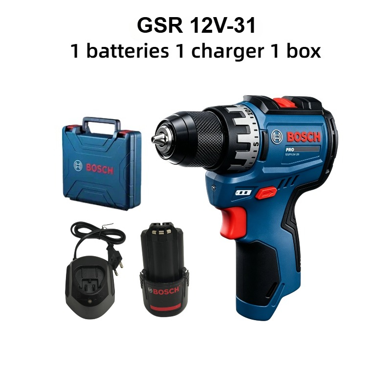 Heavy Equipment And Machinery - Аккумуляторная дрель-шуруповерт Bosch Professional GSR 12V-31,