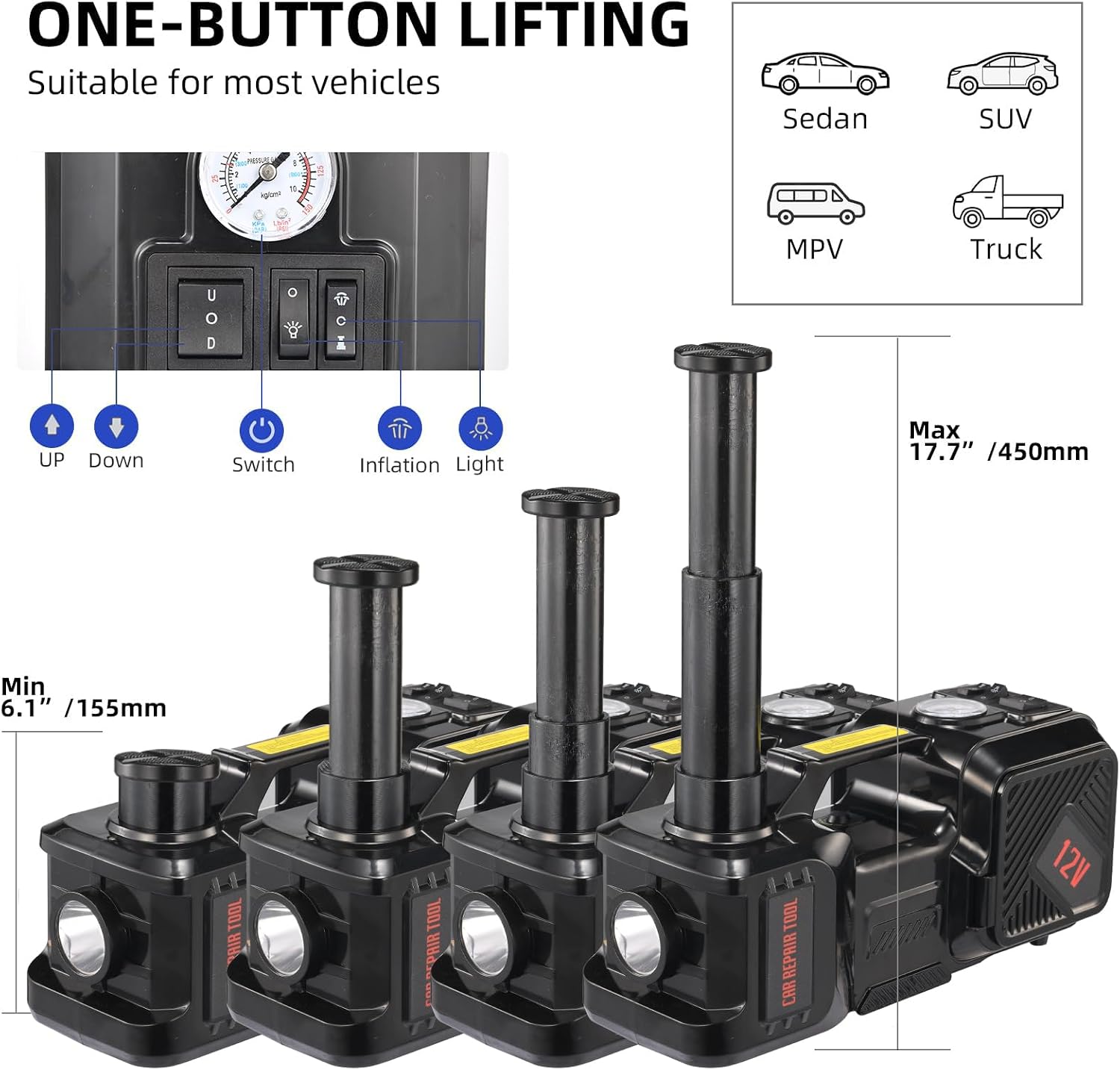 Электрический домкрат для авто – обзор и цена Hydraulic Floor Jack