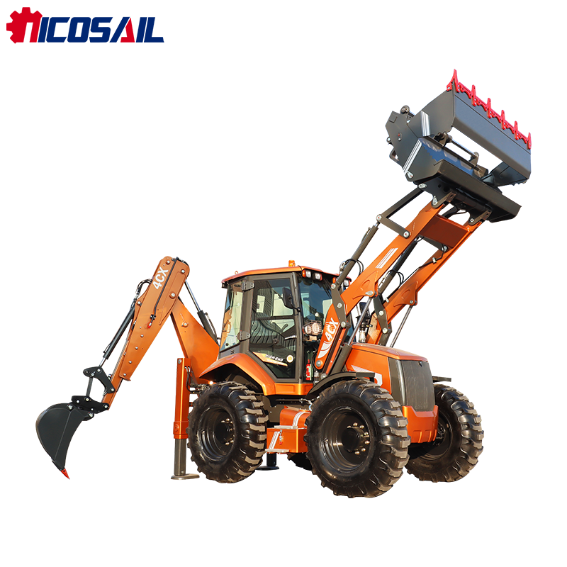 Экскаватор-погрузчик 4CX с дви – обзор и цена Tractor Backhoe
