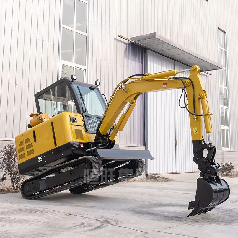 3,5-тонный мини-экскаватор на  – обзор и цена Tractor Backhoe