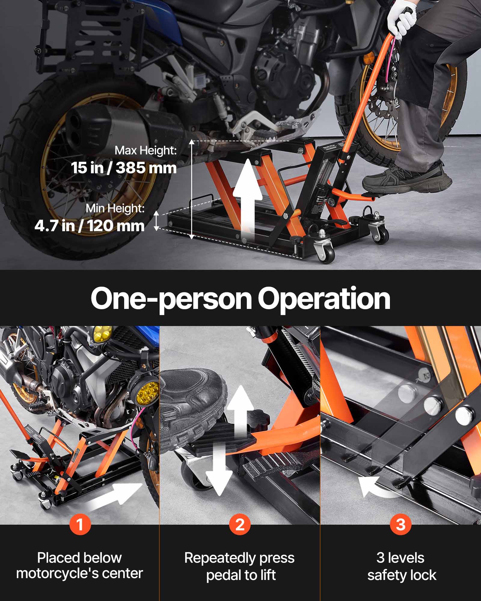 VEVOR 1500 LBS стальной гидрав – обзор и цена Hydraulic Floor Jack